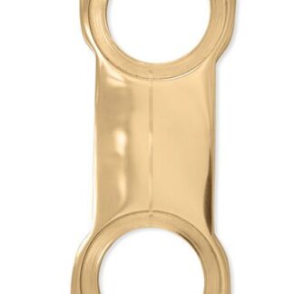 Täckskylt till rundcylinder mässing