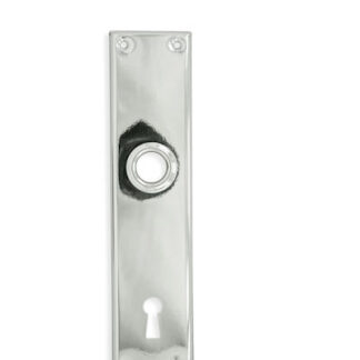 L63 Långskylt med nyckelhål nickel