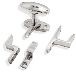 Fönstervred / Fönsterklinka Förnicklad mässing